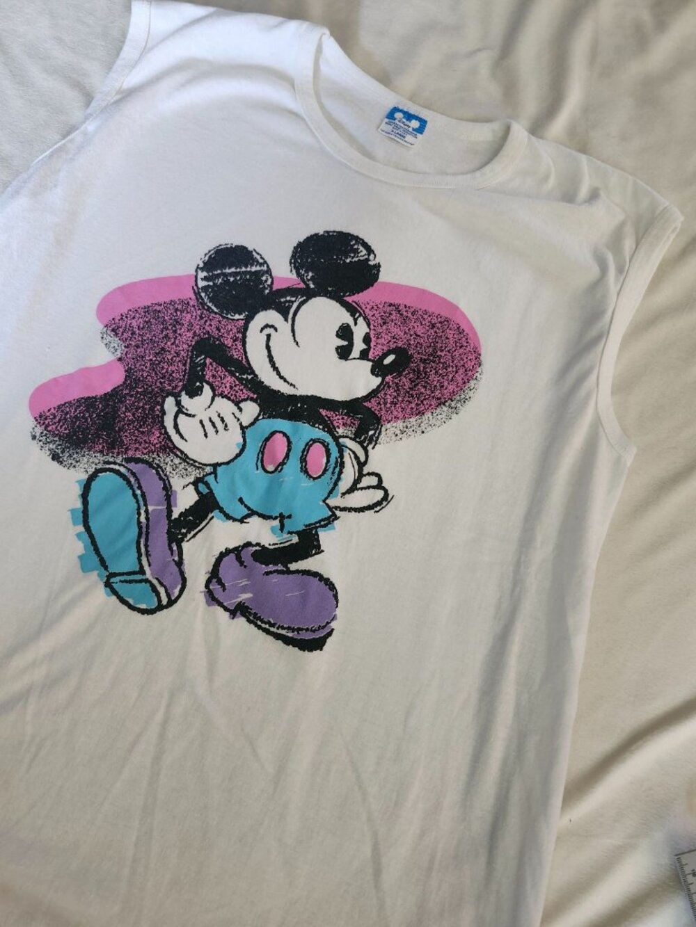Vintage 1980's Mickey Mouse Tank Top XL Disney Character Series